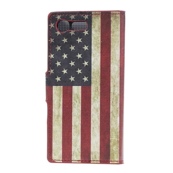 Plånboksfodral Sony Xperia X Compact - Flagga USA