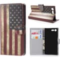 Pikkukuva 1 / 5: Plånboksfodral Sony Xperia X Compact - Flagga USA