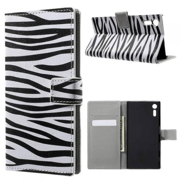 Plånboksfodral Sony Xperia XZ och XZs - Zebra