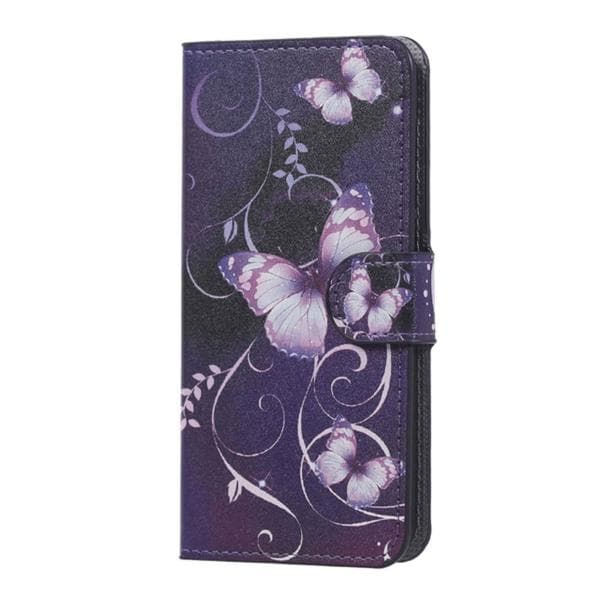 Plånboksfodral Huawei Y6 II Compact - Lila med Fjärilar