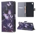 Pikkukuva 1 / 4: Plånboksfodral Sony Xperia Z3+ / Lila med Fjärilar