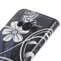 Pikkukuva 3 / 8: Plånboksfodral Samsung Xcover 3 (SM-G388F) - Svart med Blommor