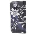 Pikkukuva 6 / 8: Plånboksfodral Samsung Xcover 3 (SM-G388F) - Svart med Blommor