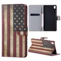 Pikkukuva 1 / 8: Plånboksfodral Sony Xperia E5 - Flagga USA