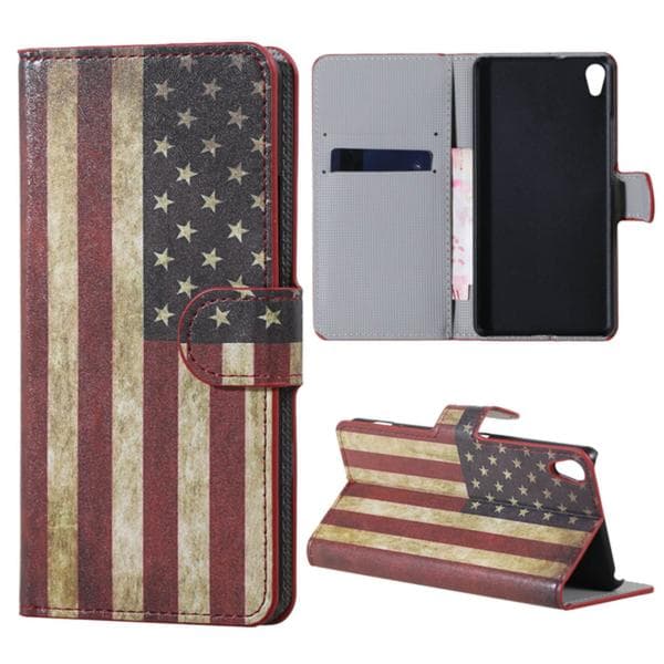 Plånboksfodral Sony Xperia E5 - Flagga USA