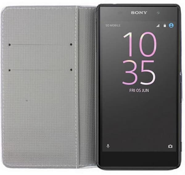 Plånboksfodral Sony Xperia E5 - Ugglor & Hjärtan