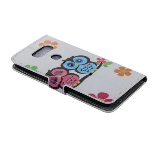 Plånboksfodral LG G5 – Ugglor & Blommor