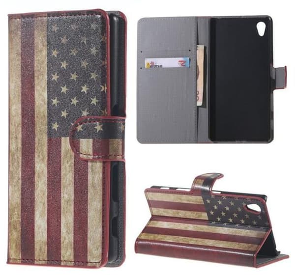 Plånboksfodral Sony Xperia Z5 - Flagga USA