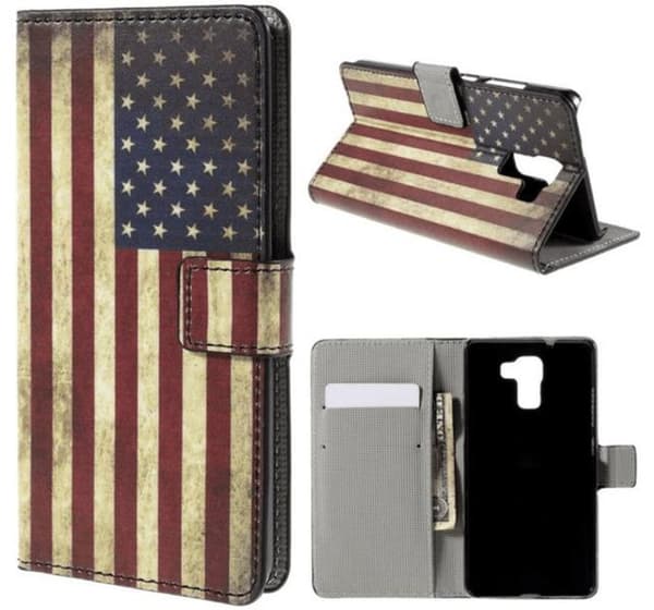 Plånboksfodral Huawei Honor 7 - Flagga USA