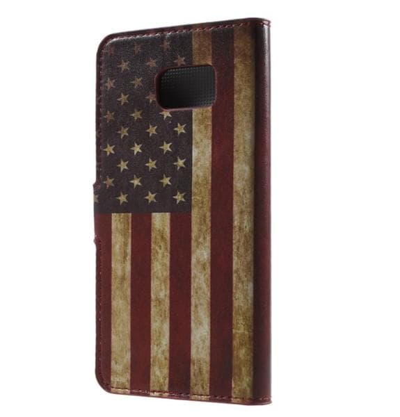 Plånboksfodral Samsung Galaxy S7 Edge - Flagga USA