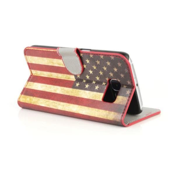 Plånboksfodral Samsung Galaxy S6 - Flagga USA
