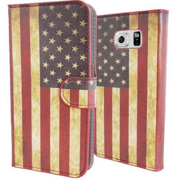 Plånboksfodral Samsung Galaxy S6 - Flagga USA