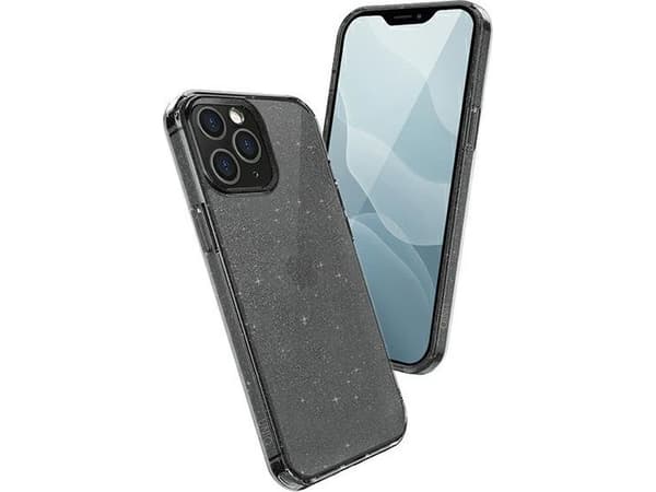 Uniq UNIQ-deksel LifePro Tinsel iPhone 12 Pro Max 6,7" Svart / Vapor Smoke