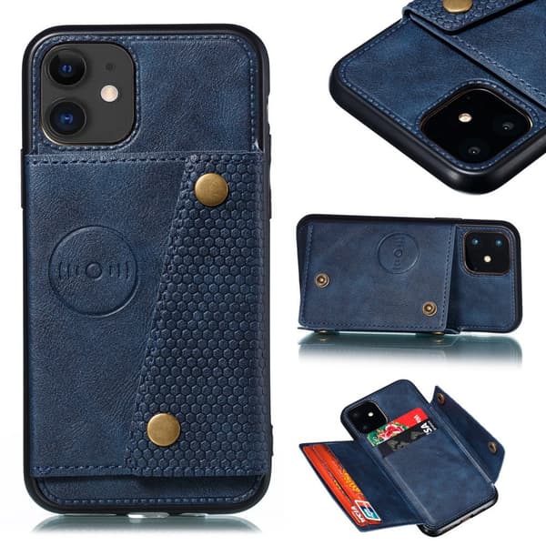iPhone 12 Mini - Stilrent Retro Skal med Korthållare