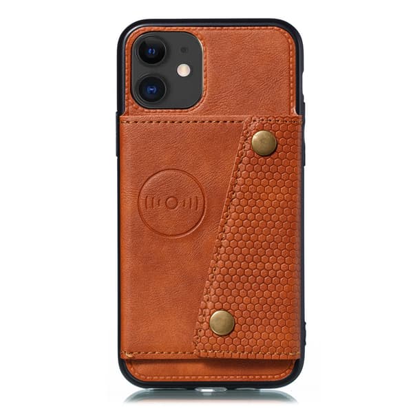 iPhone 12 Mini - Stilrent Retro Skal med Korthållare