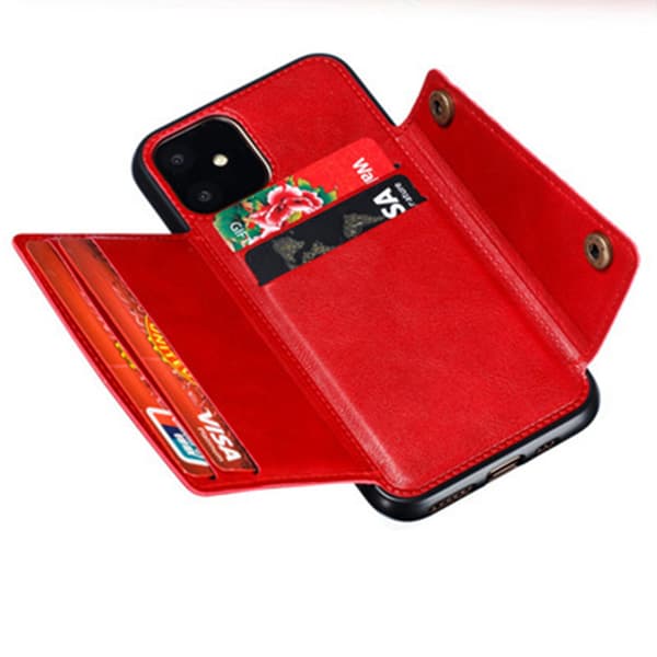 iPhone 12 Mini - Stilrent Retro Skal med Korthållare