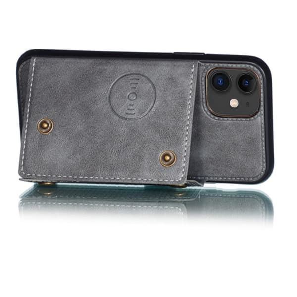 iPhone 12 Mini - Stilrent Retro Skal med Korthållare