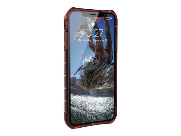 UAG Rugged Case for iPhone XS Max [6.5-inch screen] - Plyo Crimson - Baksidedeksel for mobiltelefon - karmosinrød - for Apple iPhone XS Max
