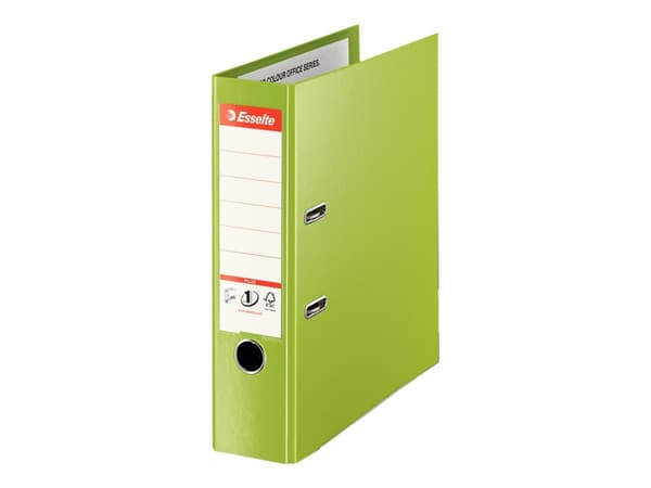 Esselte No.1 Power - Spakbågesfil - ryggbredd: 80 mm - för A4 Maxi - kapacitet: 550 ark - grön