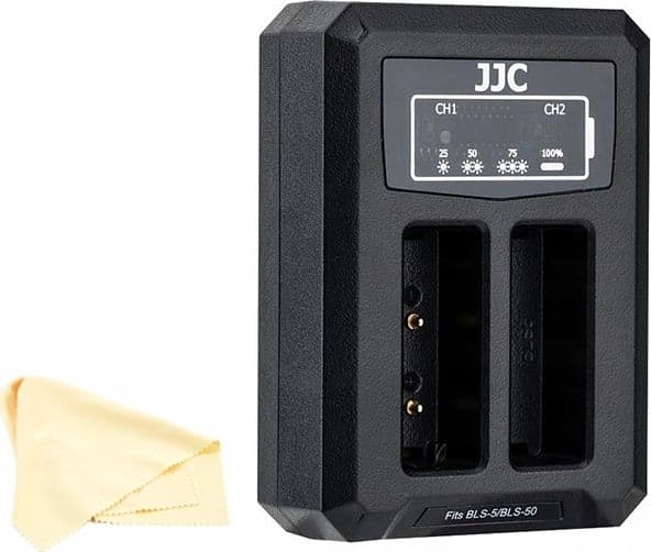 JJC kameralader Dobbel usb-lader for Olympus Bls-1 / Bls-5 / Bls-50