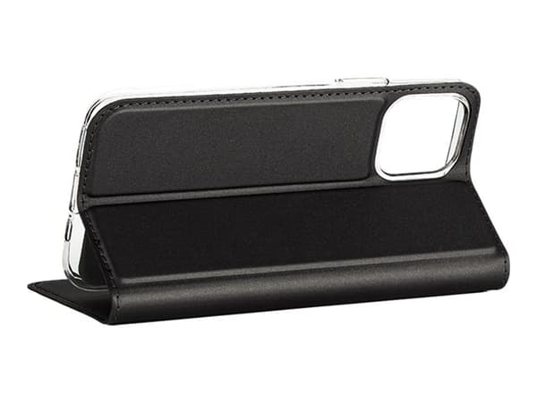X-Shield - Lommebok for mobiltelefon - polyuretanlær - svart - for Apple iPhone 11 Pro