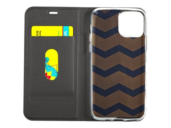 X-Shield - Lommebok for mobiltelefon - polyuretanlær - svart - for Apple iPhone 11 Pro