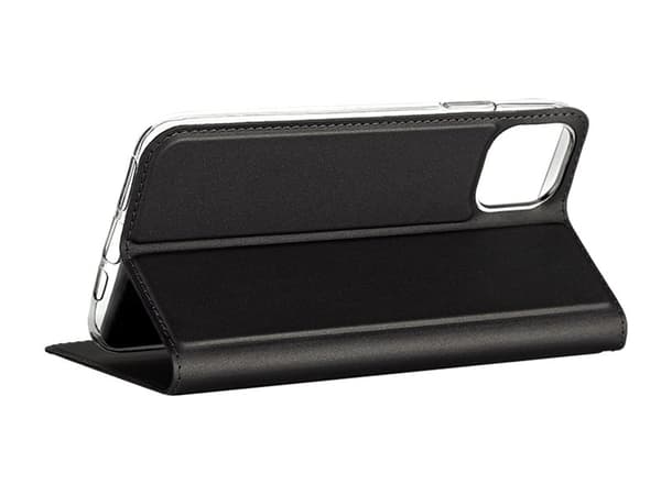 X-Shield - Vikbart fodral för mobiltelefon - polyuretanläder - svart - för Apple iPhone 11 Pro Max