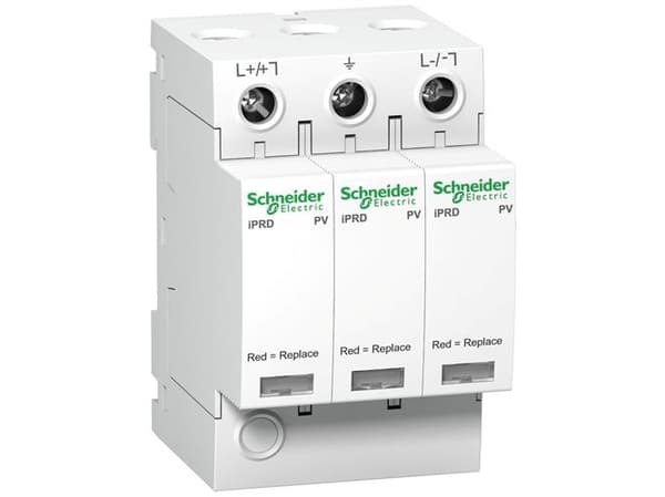 Schneider Electric PV-yleisvirtasuoja iPRD-DC40r-T2-3-1000 3-napainen Type2/C 65 kA kosketuksella A9L40281