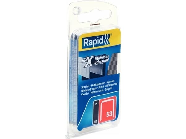 Rapid Stainless steel staples. steel "Rapid" 53/8 1080 pcs.