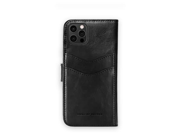 IDEAL OF SWEDEN Magnet Wallet+ - Lommebok for mobiltelefon - svart - for Apple iPhone 12, 12 Pro