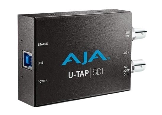 AJA U-TAP SDI, USB 3.2 Gen 1 (3.1 Gen 1), 1920 x 1080 piksler, Kraft indikator, Status, 240p, 360p, 480p, 525i, 540p, 576p, 625i, 720p, 1080i, 1080p,