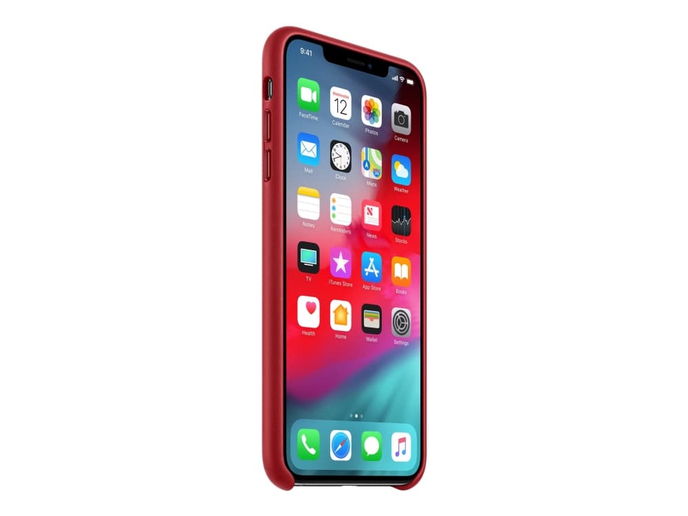 Apple - (PRODUCT) RED - baksidesskydd för mobiltelefon - läder - röd - för iPhone XS Max