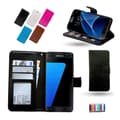 Pikkukuva 1 / 11: Protect your Samsung Galaxy S7 Edge - Leather Case & Wallet + Touch Pen