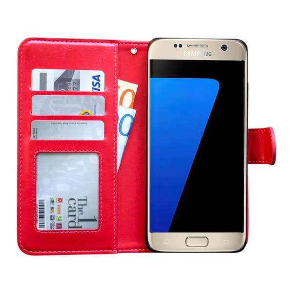 Samsung Galaxy S7 Edge - Leather Case / Wallet
