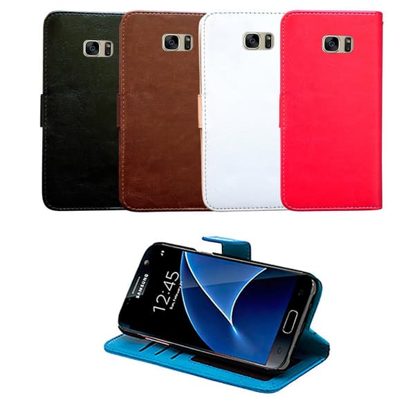 Samsung Galaxy S7 Edge - Leather Case / Wallet