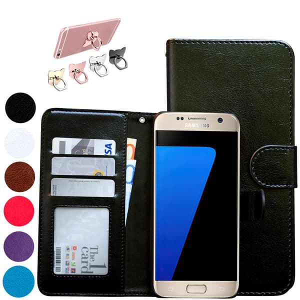 Samsung Galaxy S7 Edge - Leather Case / Wallet