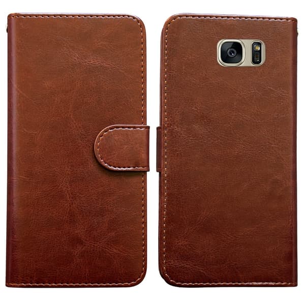 Samsung Galaxy S7 Edge - Læder cover / Beskyttelse