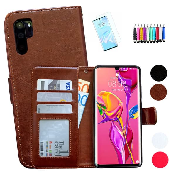 Huawei P30 Pro - Læder cover / Beskyttelse