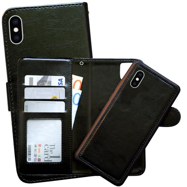 iPhone X/Xs - Plånboksfodral / Magnet Skal + Touchpenna