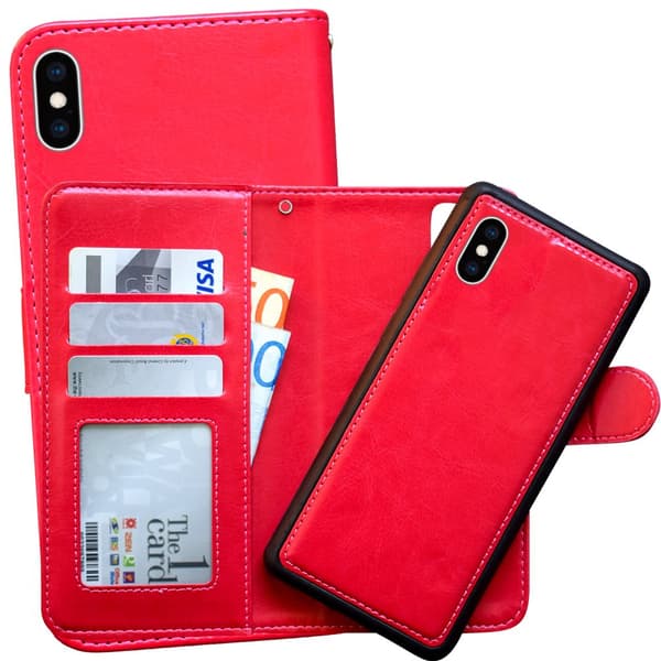 iPhone X/Xs - Plånboksfodral / Magnet Skal + Touchpenna