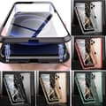 Miniatyrbild 3 av 11: Magnetiskt fodral dubbelsidigt härdat glas for Iphone XR