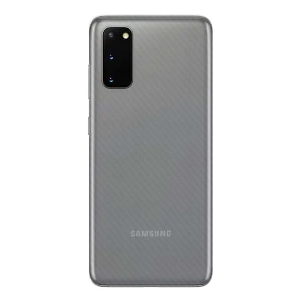 Galaxy S20 Carbon Fiber Vinyl Skin Decal Beskyttende film Back Carbon