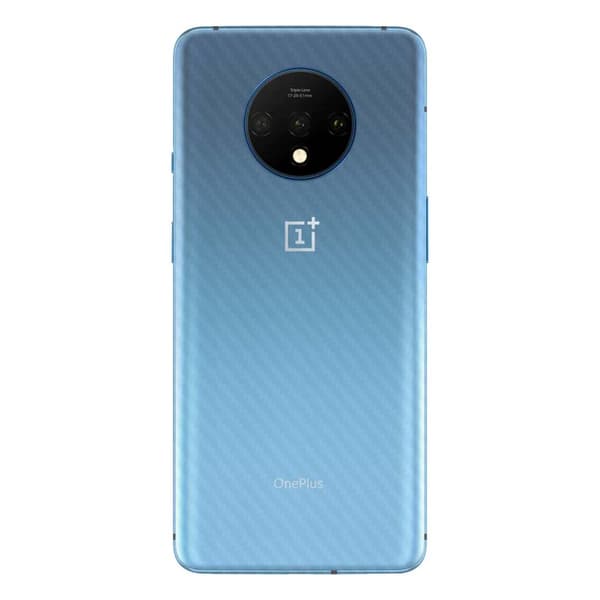 OnePlus 7T Hiilikuituvinyyli ihon tarran suojakalvo takaisin