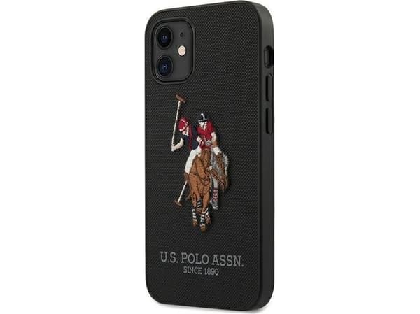 Kotelo US Polo Assn US Polo US Polo US Polo USHCP12SPUGFLBK iPhone 12 mini 5,4 musta / musta Polo-kirjonta kokoelma