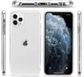 Miniatyrbild 4 av 4: Full cover transparent TPU-skal till iPhone