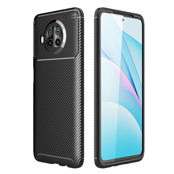 Carbon Fiber Texture TPU Cover for Xiaomi Mi 10T Lite