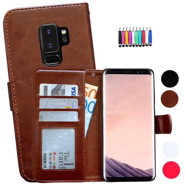 Smooth Leather Case for Samsung Galaxy S9 Plus