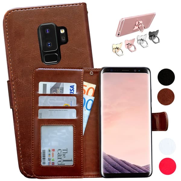 Skydda din Galaxy S9 Plus - Läderfodral Pink