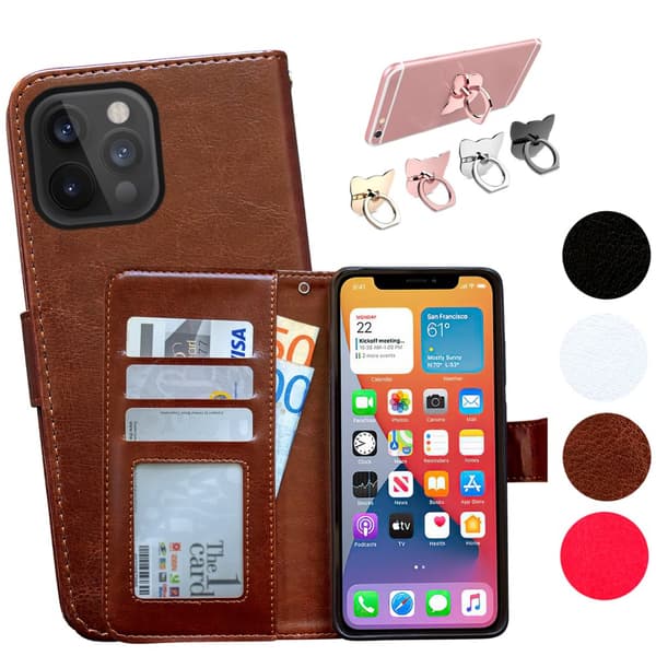 iPhone 12 Pro Max - Læder cover / Beskyttelse