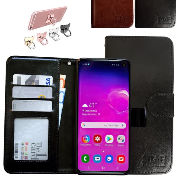 Samsung Galaxy S10 - Läderfodral / Skydd